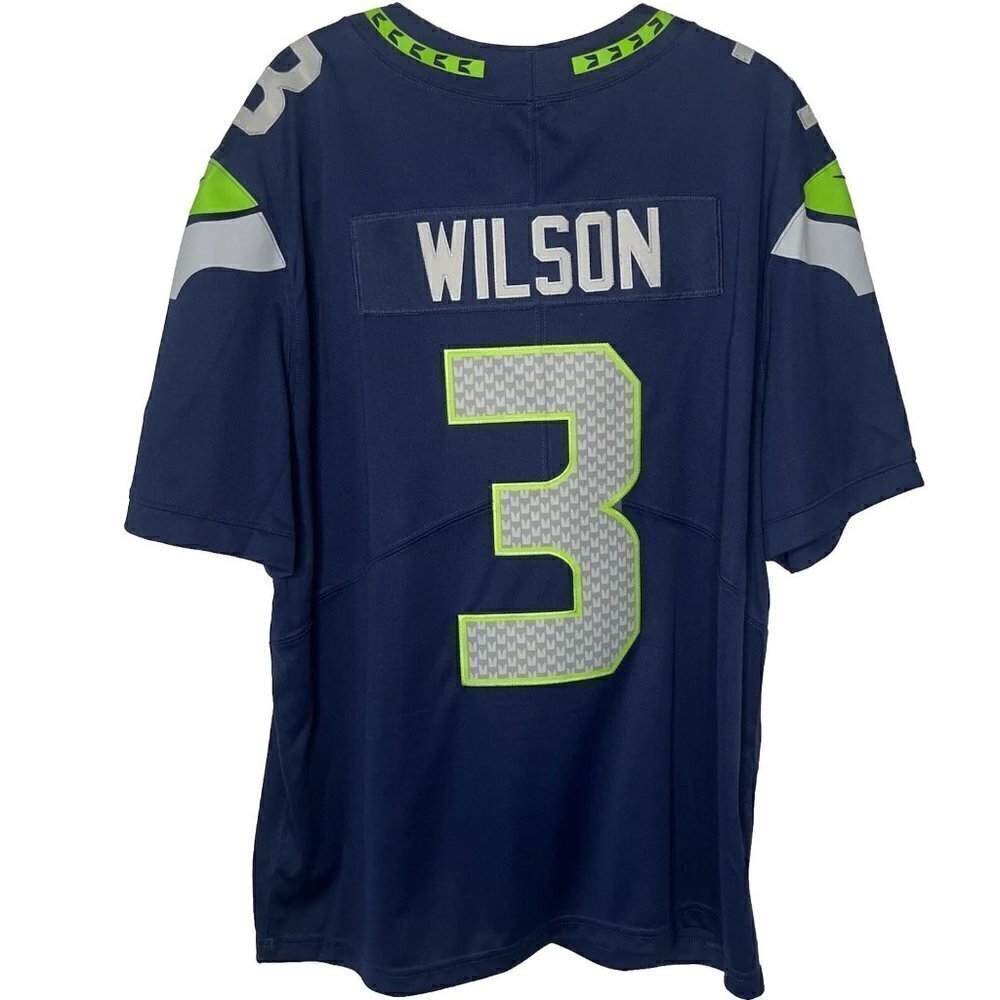 Nike On Field Apparel XXL Russell Wilson #3 Seattle Seahawks NWT Football Jersey